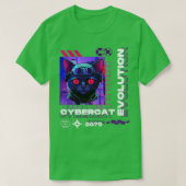 T-shirt Cyber chat Retro (Design devant)