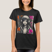 T-shirt Cyber dynamique 2K Urban Emo Girl avec casque (Devant)