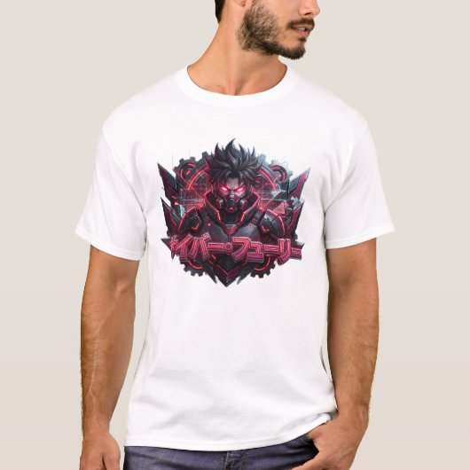 T-shirt Cyber Fury Cyberpunk (Devant)