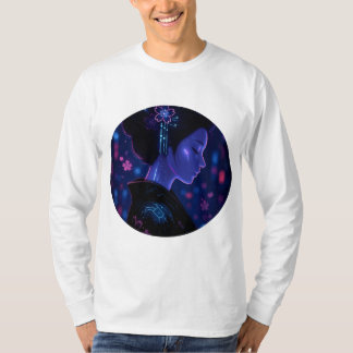 T-shirt Cyber Geisha – Neon Serenity