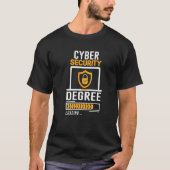 T-shirt Cyber Hackers Cybersécurité Degré Chargement Il St (Devant)