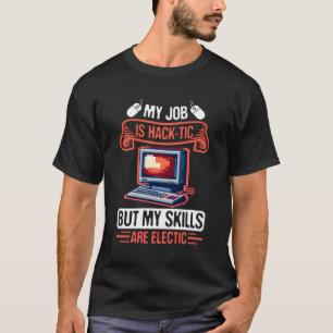 T-shirt Cyber-pirate De Sécurité Et Cyber-Professionnel De