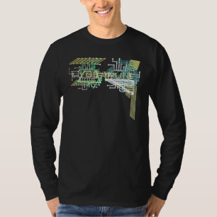 T-shirt Cyber Punk Cyberpunk Trippy Acid Glitch Retro Futu