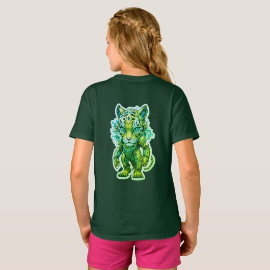 T-shirt Cyber-rayures (Dos entier)