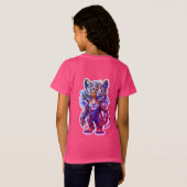 T-Shirt Cyber-rayures (Dos entier)