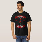 T-shirt Cyber Sécurité Red Team Warrier (Devant entier)