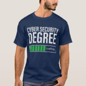T-shirt Cyber Security Degree Loading, specialist  (Devant)