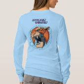 T-shirt Cyber Tiger | Longs manches femmes (Dos)
