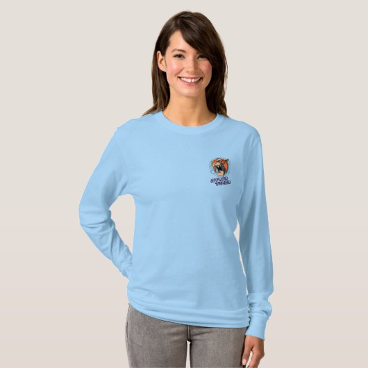 T-shirt Cyber Tiger | Longs manches femmes (Devant entier)