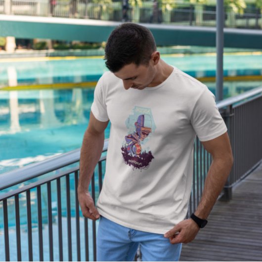 T-shirt Cyber Urbain Sci Wi robot mal