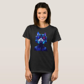 T-shirt Cyberpunk Chat 8 (Devant entier)