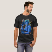 T-shirt Cyberpunk Cyborg Robot - Futuristic Cobalt Android (Devant entier)