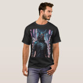 T-shirt Cyberpunk Demon Samurai (Devant entier)