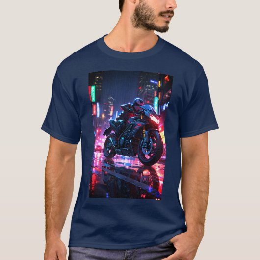 T-shirt Cyberpunk Futuriste (Devant)