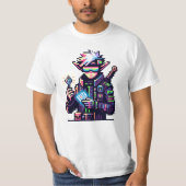 T-shirt Cyberpunk Futuriste Elf Neon Goggère Clé numérique (Devant)