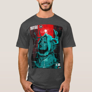 T-shirt Cyberpunk Glitch Girl Urban Style Design Vaporwave