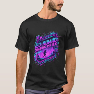 T-shirt  ​Cyberpunk Neo-Nomad Synthwave Art - Retro Future