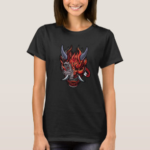 T-shirt Cyberpunk Oni Demon Japonais diable 1
