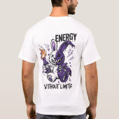 T-shirt Cyberpunk Rabbit Graphic - Energy Without Limits S (Dos)