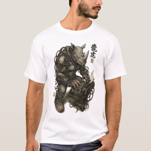 T-shirt Cyberpunk Rhino Berserker - Mutant Warriker