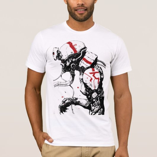 T-shirt Cyberpunk Robot Urban Futuristic New Style  (Devant)
