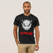 T-shirt Cyberpunk Samurai Demon Hannya Mask (Devant entier)