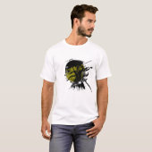 T-shirt Cyberpunk Samurai Grunge japonais Graphisme Tee (Devant entier)
