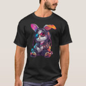 T-shirt Cyberpunk Style Rabbit Little Rabbit Cute Child (Devant)