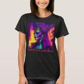 T-shirt Cyberpunk-synthwave Mardi Gras Femme (Devant)
