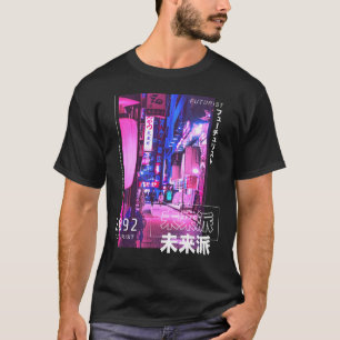 T-shirt Cyberpunks japonais Tokyo Streetwear Arbre esthéti