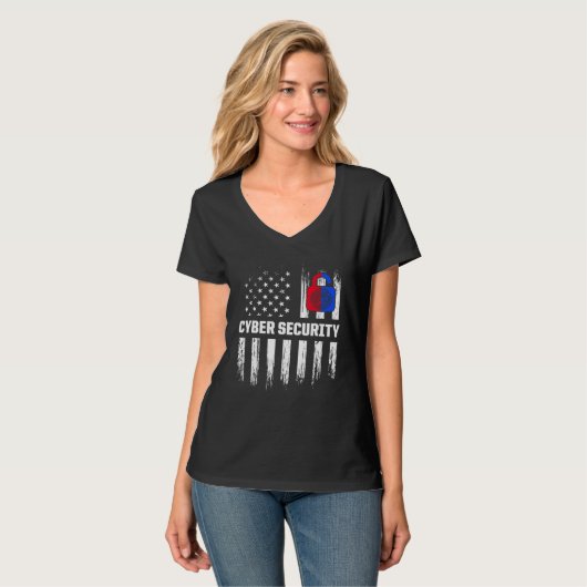 T-shirt Cybersécurité IT Analyst Certified Tech Security (Devant entier)