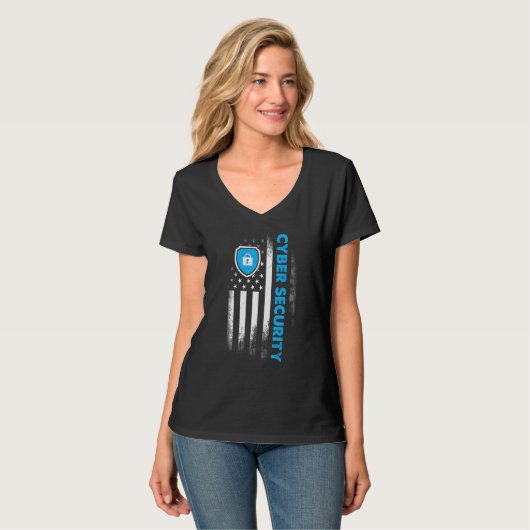 T-shirt Cybersécurité IT Analyst Certified Tech Security 2 (Devant entier)