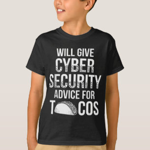 T-shirt Cybersécurité IT Analyst Tacos Certified Tech Secu