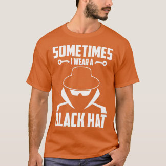 T-shirt Cybersécurité Sécurité Informatique Casquette noir