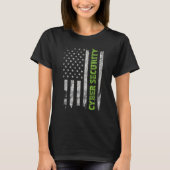 T-shirt Cybersécurité - USA Flag Computer Engineer Program (Devant)