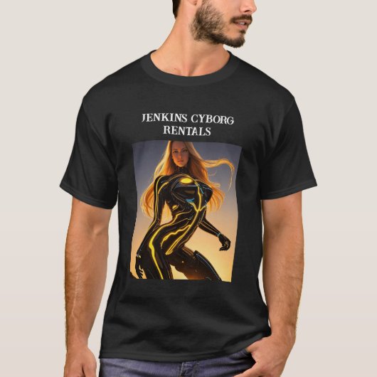T-SHIRT CYBORG À COURANT ATHLÉTIQUE (Devant)