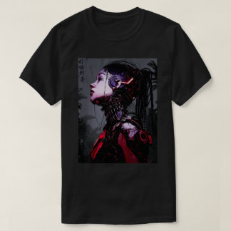 T-shirt Cyborg Girl Urban Cyberpunk Style