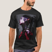 T-shirt Cyborg Girl Urban Cyberpunk Style (Devant)