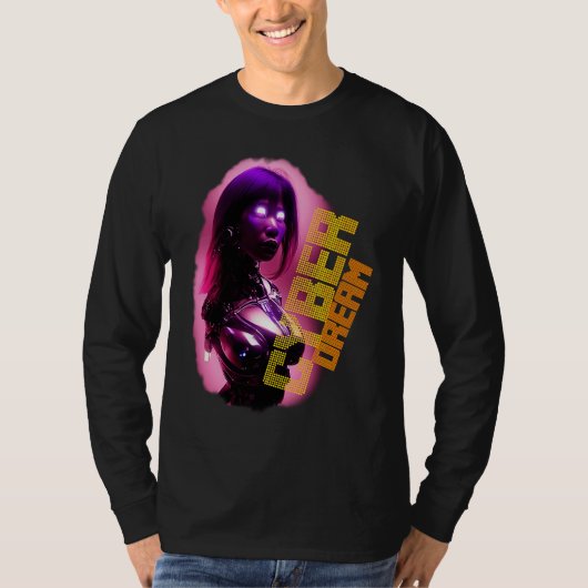 T-shirt Cyborg Japanese woman (Devant)