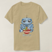 T-shirt Cyborg Robot Ramen nouilles Cyber esthétique (Design devant)