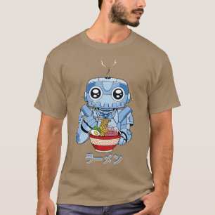 T-shirt Cyborg Robot Ramen nouilles Cyber esthétique