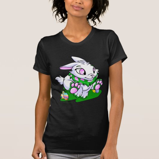 T-shirt Cybunny vert emballant par des neggs (Devant)