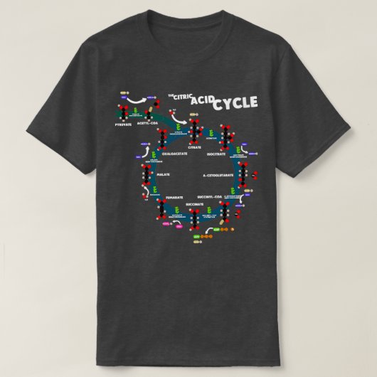 T-shirt Cycle Citrique de l'acide (Design devant)
