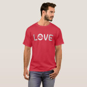 T-shirt cycle d'amour amis (Devant entier)