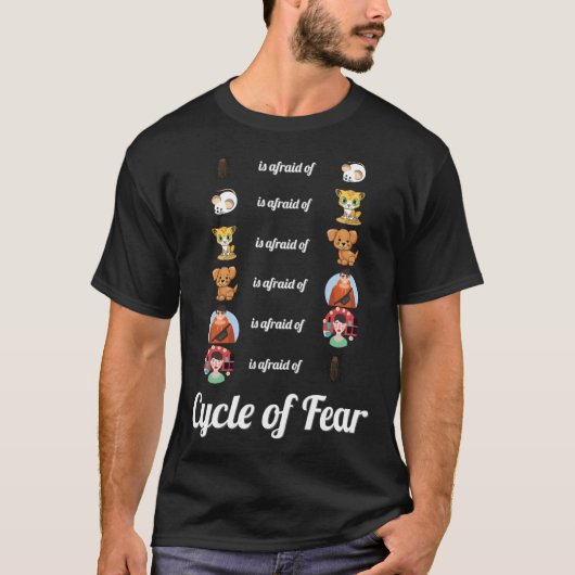 T-shirt Cycle De Mème De Peur Cockroach À Cockroach (Devant)