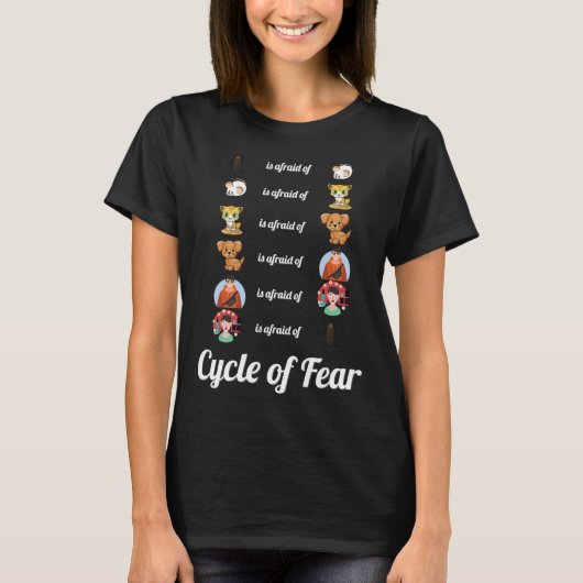 T-shirt Cycle De Mème De Peur Cockroach À Cockroach (Devant)