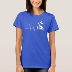 T-shirt Cycle de rotation interne Heartbeat mignon anniver