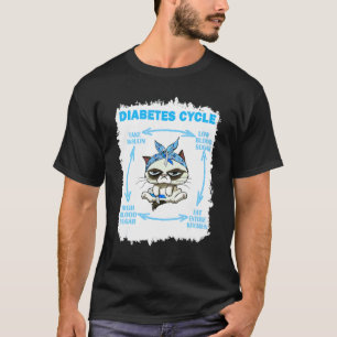T-shirt Cycle de vie du diabète félin Sensibilisation au d