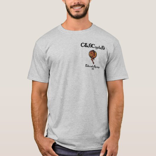 T-SHIRT CYCLES DE C&S (Devant)