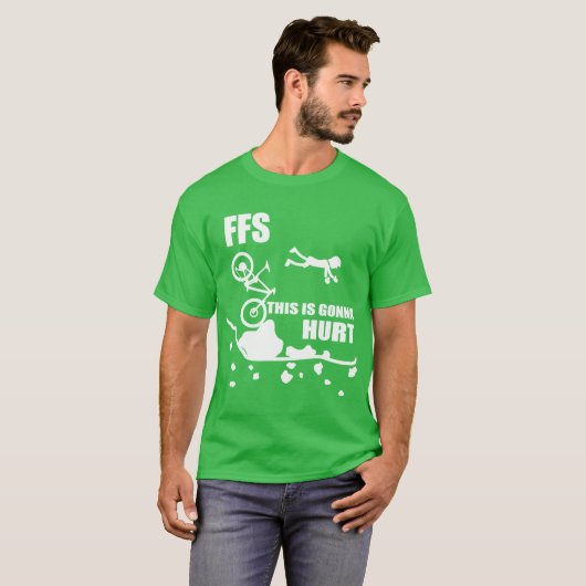 T-shirt Cycling Crash Funny Mountain Biking FFShis Is Gonn (Devant entier)
